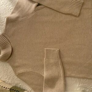 Cozy Khaki Knit Sweater